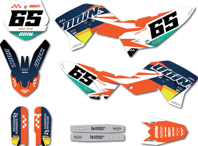 2009 - 2015 KTM 65 stickers Grease style