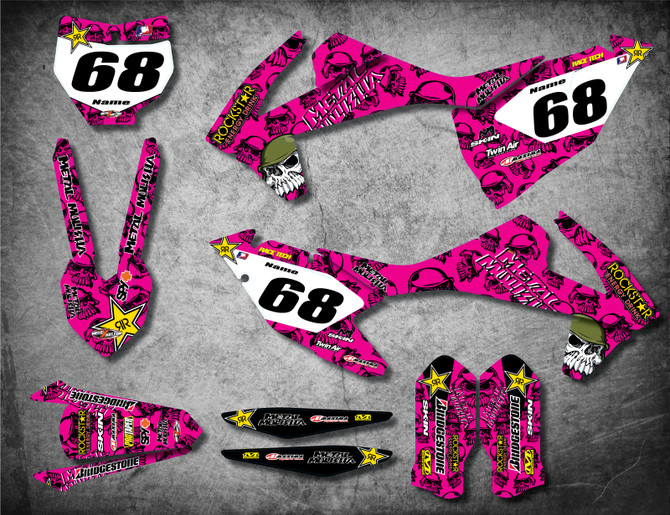 KTM 125 SX METAL PINK Style Sticker Kit