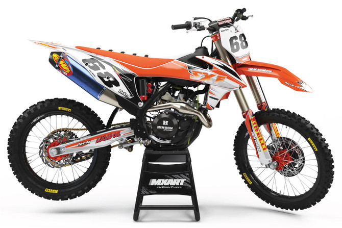 KTM 125 SX SHOCKWAVE Style Sticker Kit