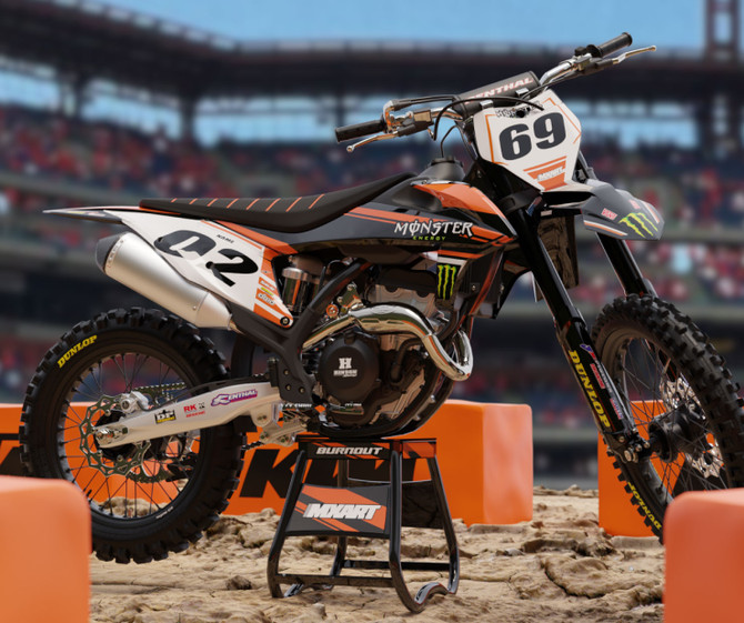 KTM 125 SX BURNOUT Style Sticker Kit