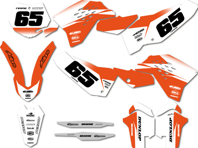 KTM-SX-SXF 2007-2010 Sticker Kits Groove Style Graphics