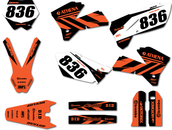 KTM-SX-2005-2006 sticker kit Jinx style dirt bike graphics