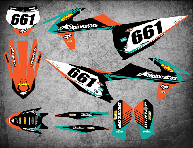 KTM 250  SX VITAL Style Sticker Kit