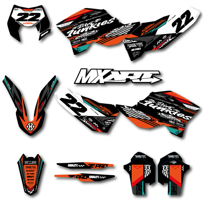 KTM EXC sticker kits Australia.