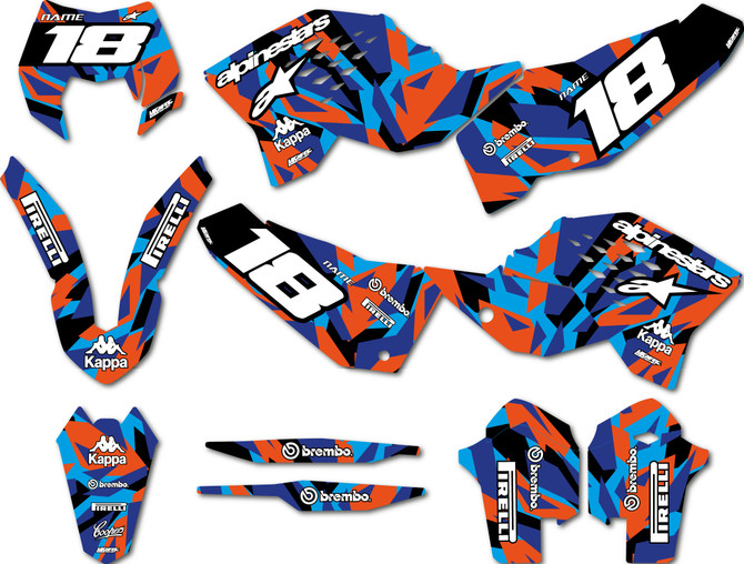 KTM EXC MIAMI Style Sticker Kit