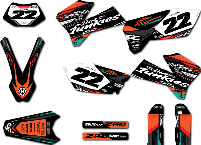 KTM EXC 2005 2006 2007 decal kit Wild Style