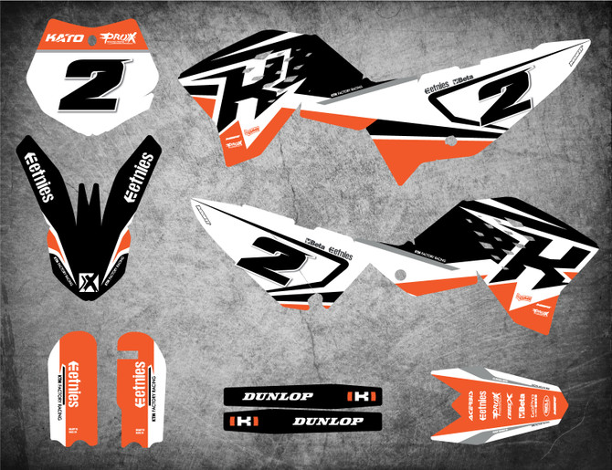 KTM 250  SXF SPRINTStyle Sticker Kit