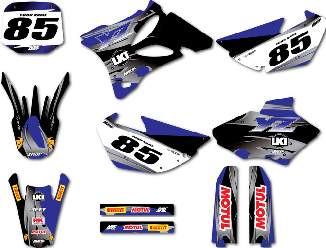 YZ 85 stickers 2002 - 2014 model Steel Style graphics