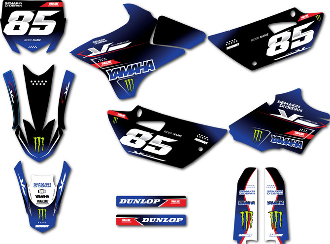 Yamaha YZ 85 stickers 2015 - 2021 model dirt bikes.