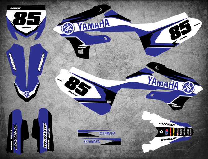 Yamaha YZ 85 2022 graphics kits Australia. Free shipping and speedy turnaround on all YZ 85 2022 decals.
