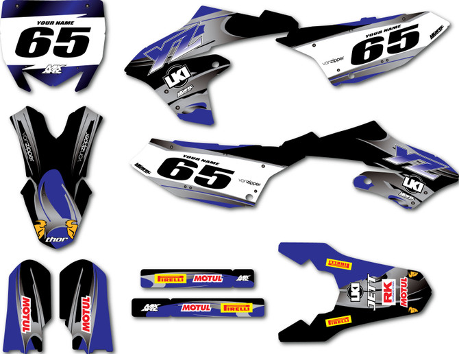 YAMAHA  YZ 65 STEEL Style Sticker Kit