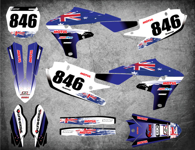 YAMAHA YZ 450F AUSSIE PRIDE Style Sticker Kit