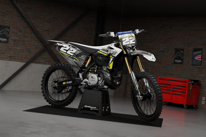 YAMAHA YZ 450F SHOCK Style Sticker Kit