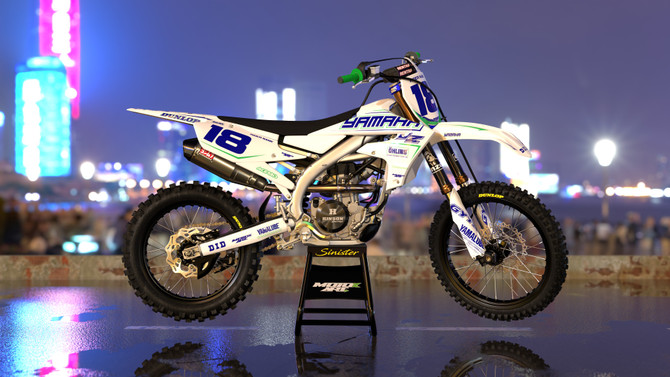 YAMAHA YZ 250 SINISTER WHITE Style Sticker Kit