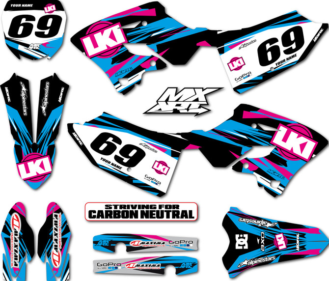 Yamaha YZ 125 2022 2023 sticker kit Duke style