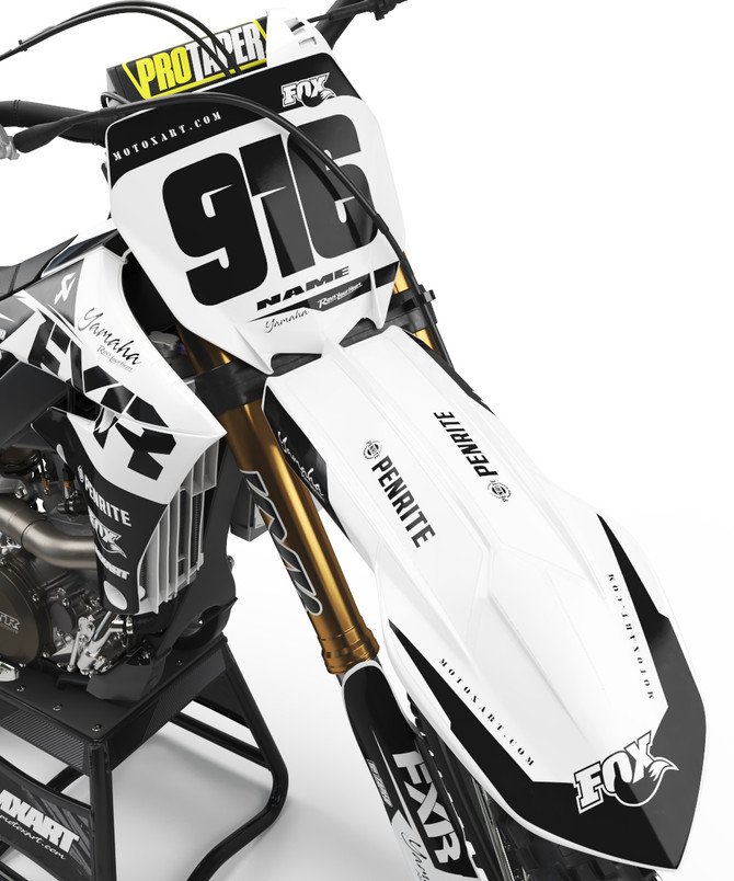 YAMAHA WR 450F BURN Style Sticker Kit