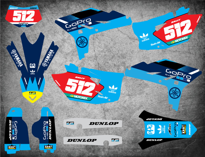 Yamaha WRF graphics kits Australia. Premium grade decal kits. Free shipping in Australia on all WR 450F sticker kits.