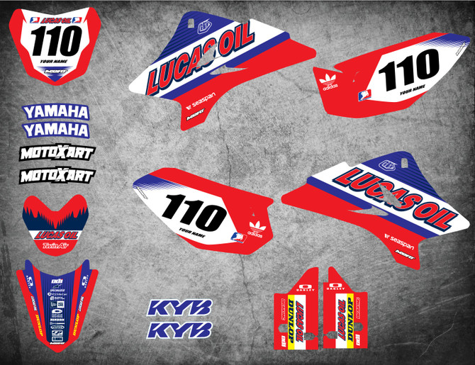 Yamaha TTR 50 graphics kits Australia. Pro grade quality. Free shipping on all TTR 50 decal kits in Australia.