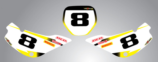 JR 80 / DRZ 70 Storm Style Number Plates