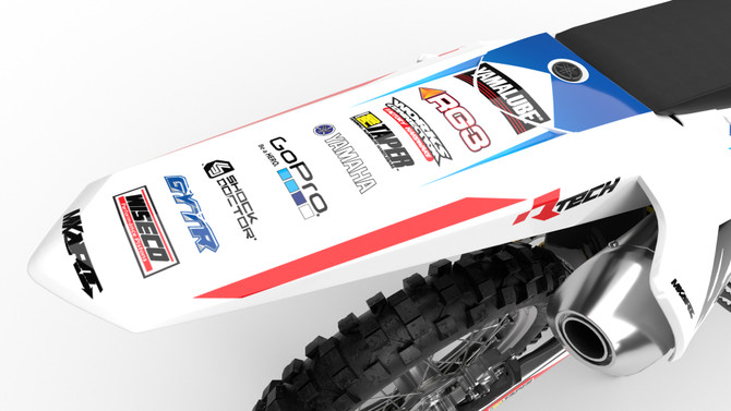 YAMAHA FORTRESS Style PW 80 Sticker Kit
