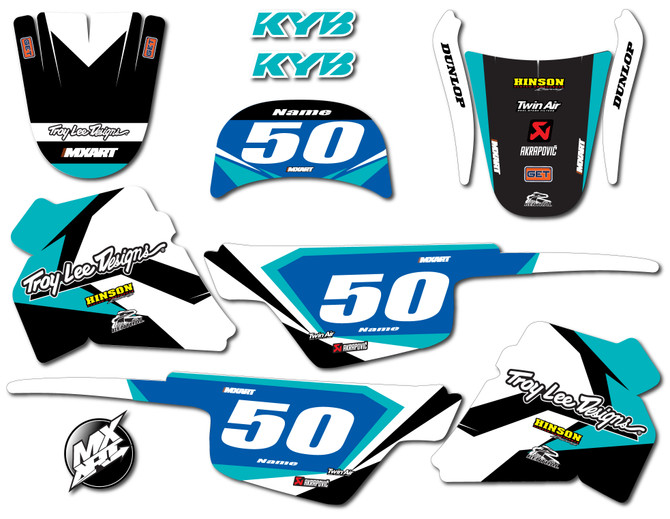 Pee Wee 50 sticker kit design