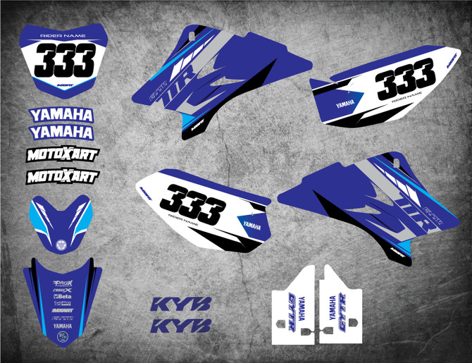 Yamaha TTR 50 graphics Australia, Premium quality decal kits, quick turnaround. Free shipping on all Yamaha sticker kits throughout Australia.