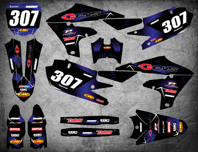 YAMAHA BARBED Style TTR 125 Sticker Kit