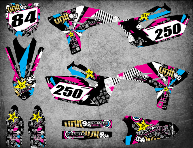 Full pro quality motocross graphics kits for all Yamaha models Australia. Free shipping.