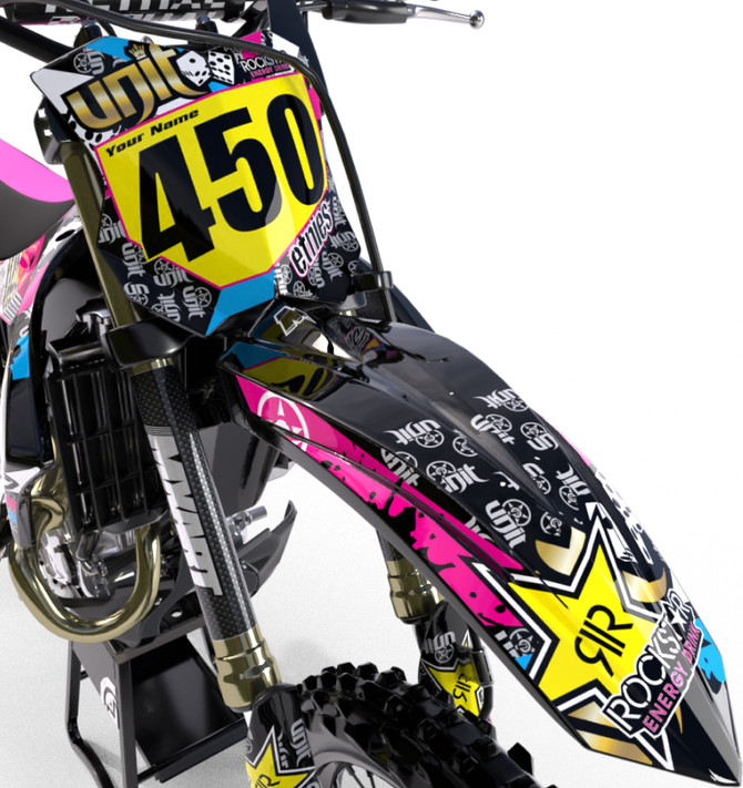 Kawasaki RUSH Style  KDX 50 Sticker Kit