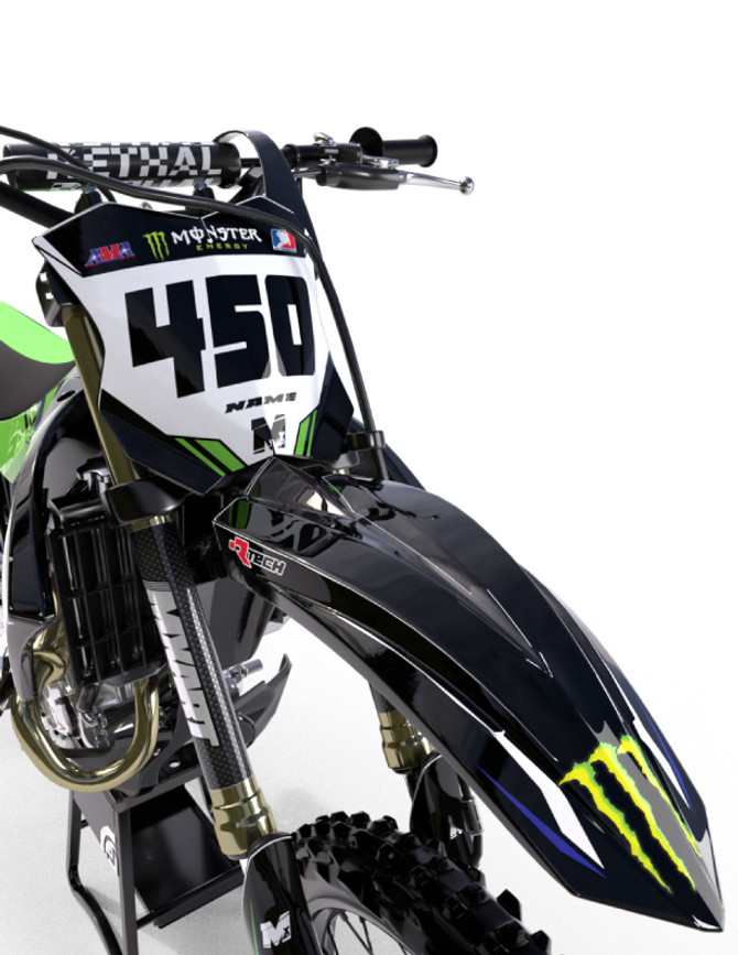 Kawasaki SURGE Style  KLX 110 Sticker Kit