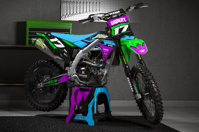 Kawasaki SYNTH Style KLX 110 Sticker Kit