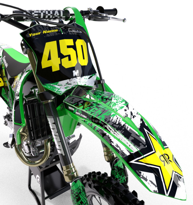 Kawasaki GRAFFITI Style  KLX 140 Sticker Kit