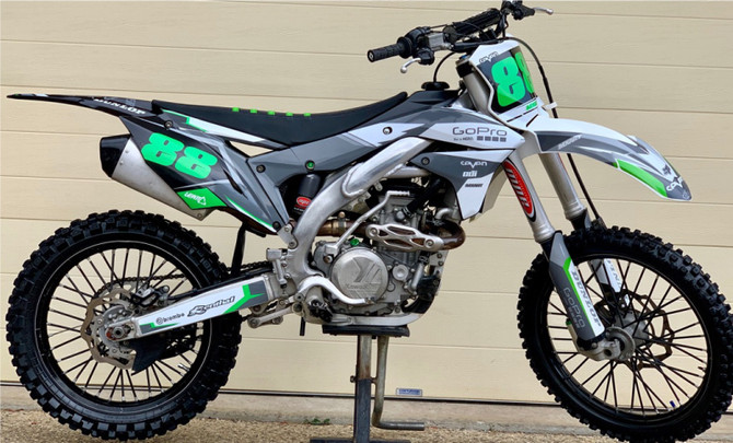 Kawasaki SHADES Style  KLX 140 Sticker Kit