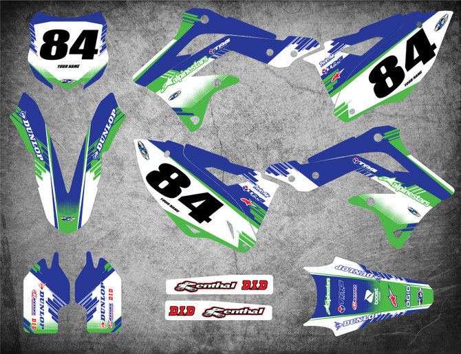 Kawasaki SUBSTANCE Style  KX 85 Sticker Kit