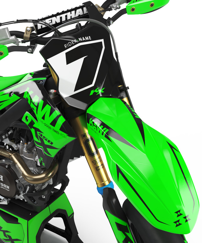 Kawasaki KING Style KX 125 Sticker Kit