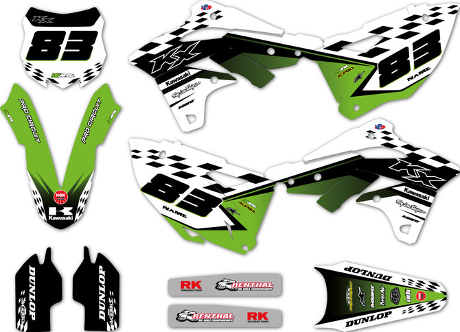 KX450F sticker kit Australia, worldwide shipping, premium quality