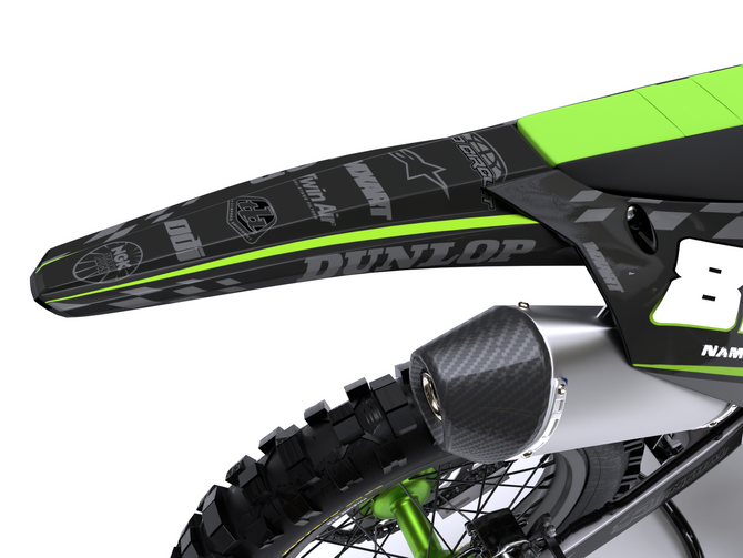 Kawasaki GRANITE Style KX 125 Sticker Kit