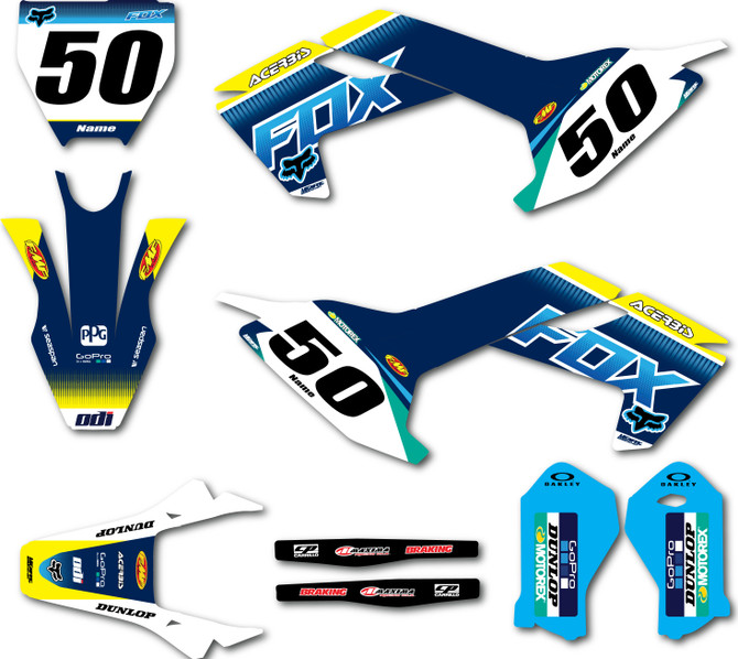 Husqvarna TC 50 sticker kit Foxy style