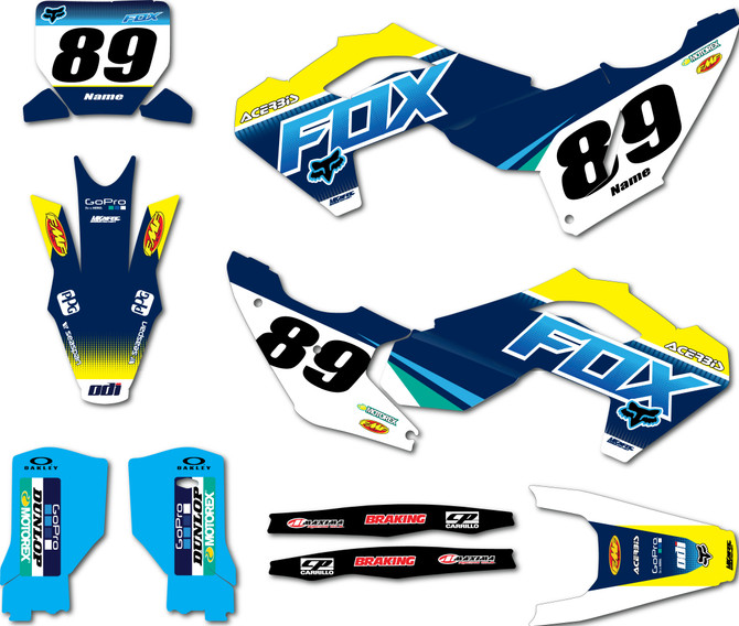 Husqvarna-TC-FC-125 250-450-2023-custom-graphics-kit-Foxy-style-stickers