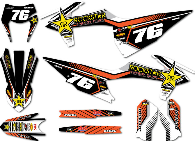 KTM EXC CHELSEA Style Sticker Kit