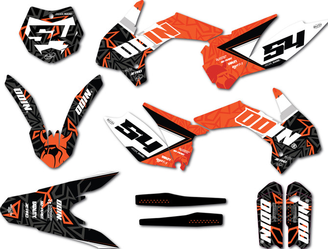 KTM SX 85 sticker kits 2013 - 2017 model master style mx graphics