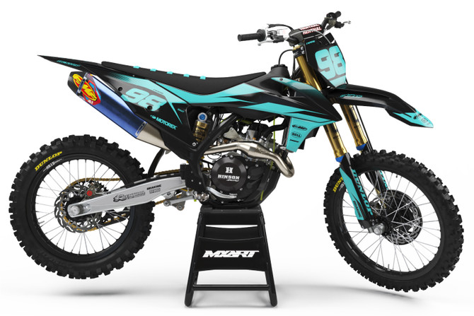 KTM 85 GROOVE TEAL Style Sticker Kit