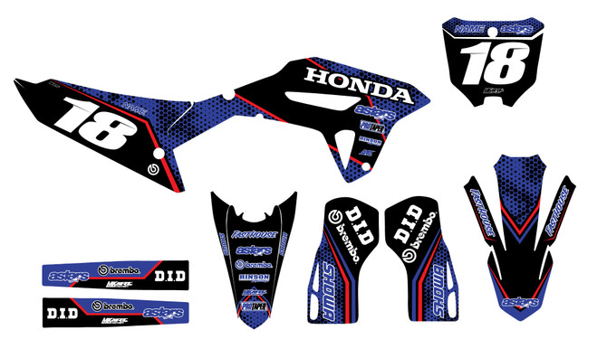 Honda-Dirt-Bike-Sticker-Kits-Clipper-Graphic Design-View