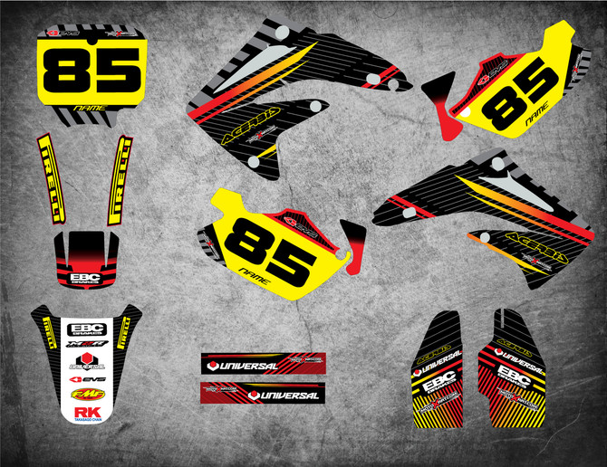 CR 80 / 85 Factory style full Sticker Kit