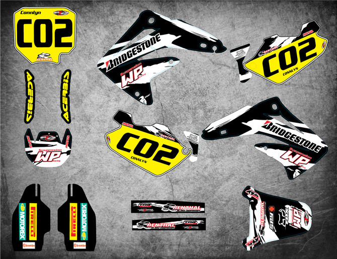 CR 80 / 85 Safari style full Sticker Kit