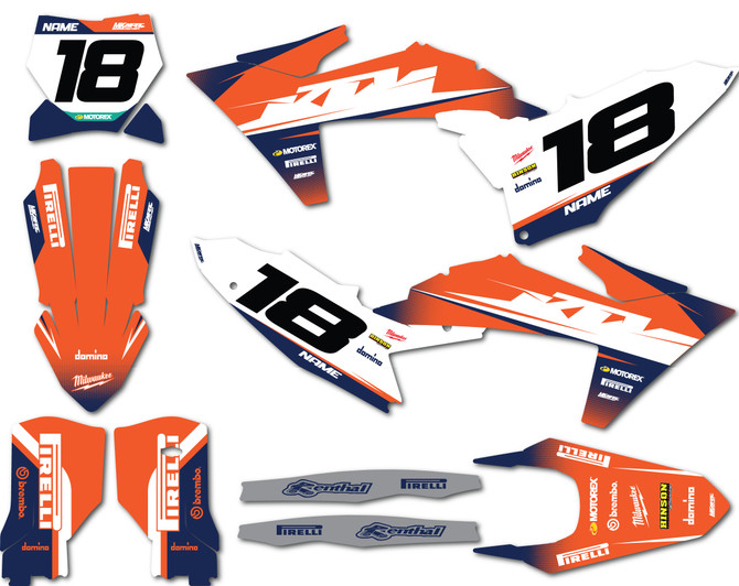 KTM SX 250 Decals Australia Brixton Style