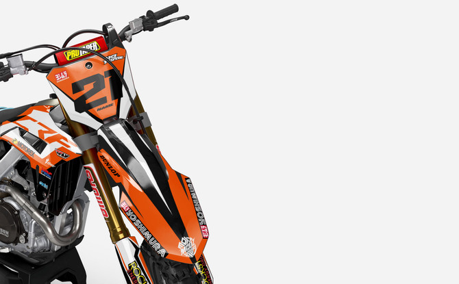 CRF 150 Archer Black style full Graphic Kit