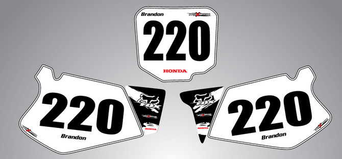 Honda 125cc + Safari style number plates