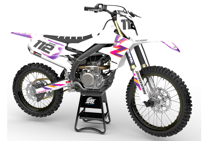 Yamaha-WRF 250 graphics-Australia-Slap-style-decals-Motoxart render