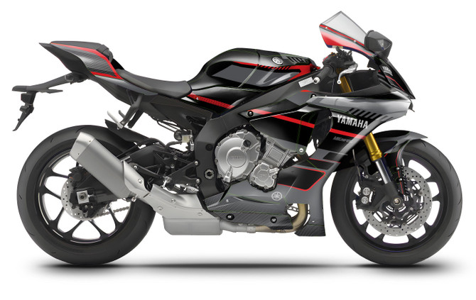 YAMAHA-Street-Bike-graphics-Australia-Roster-Black-style-Motoxart render